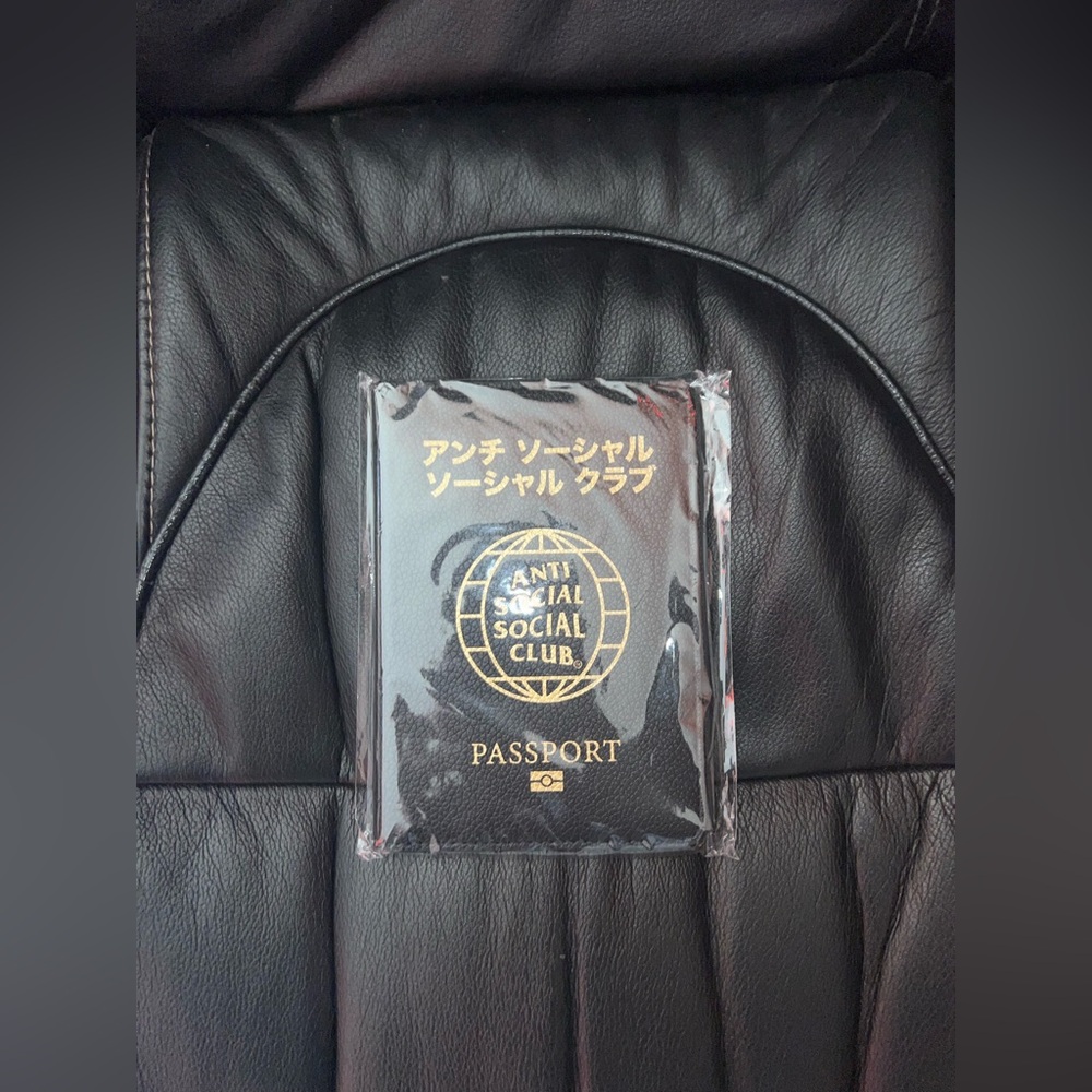 Anti Social Social Club Hardly Punctual Passport Case